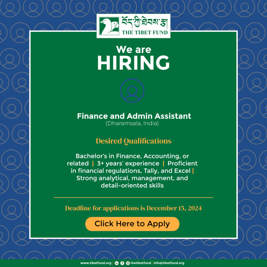 Career Opportunities at The Tibet Fund