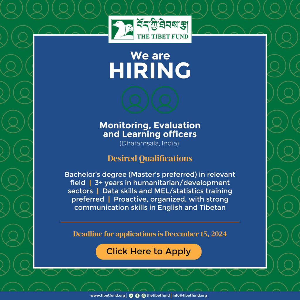 Career Opportunities at The Tibet Fund