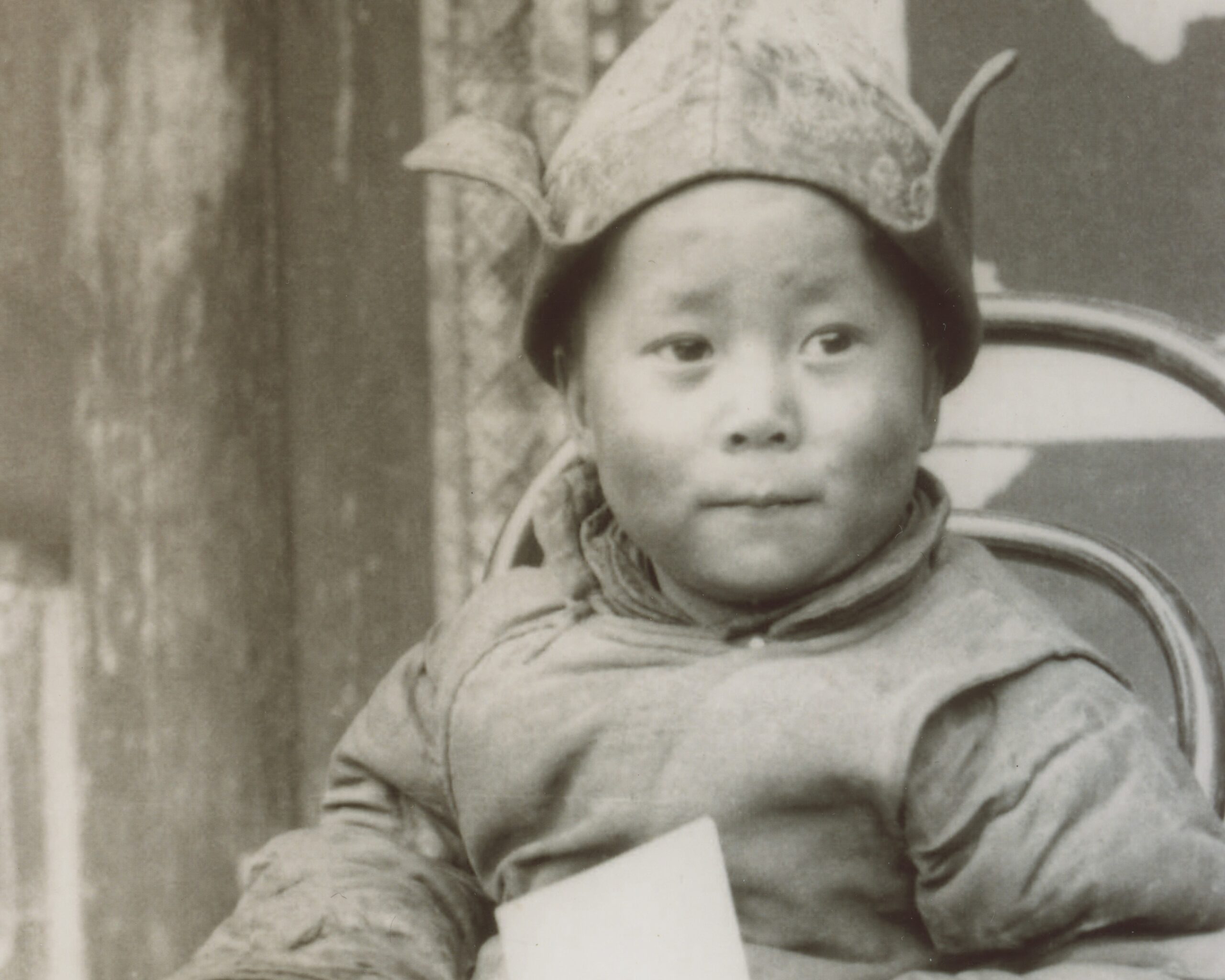 His Holiness the Dalai Lama at the age of three