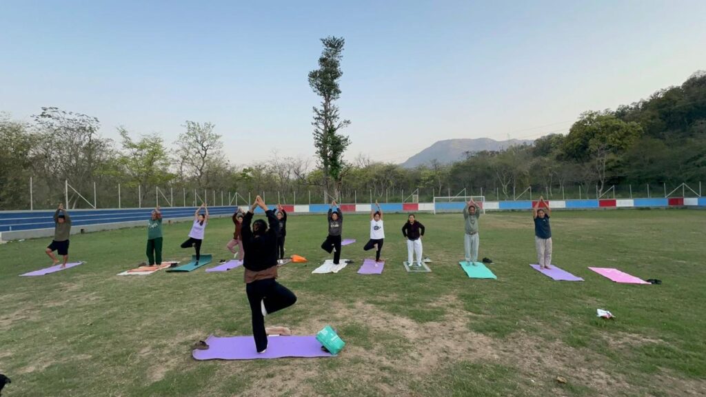 yoga and zumba